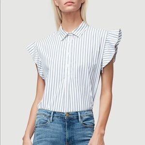 NWT! Frame Flounce Sleeve Popover